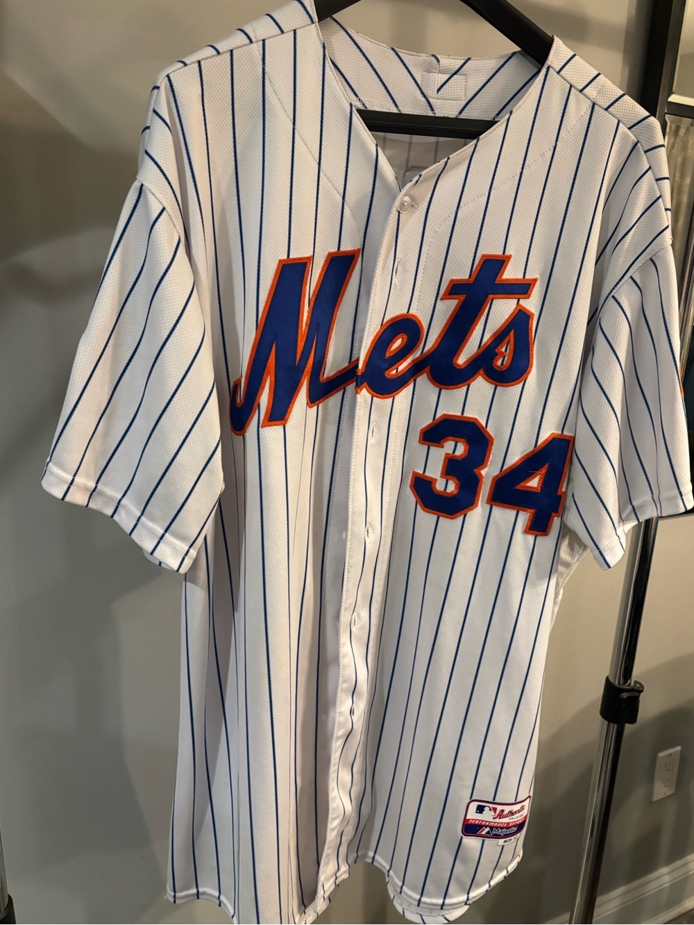 New York Mets Noah Syndergaard Majestic Authentic 2015 World Series Jersey 2XL